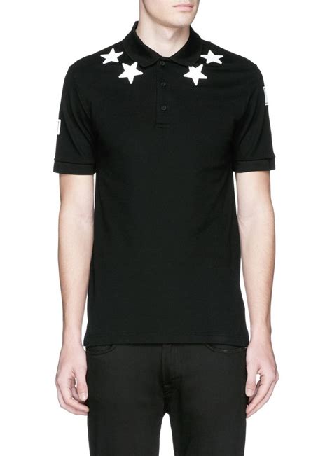 givenchy paris tape star collar t shirt|givenchy polo shirts.